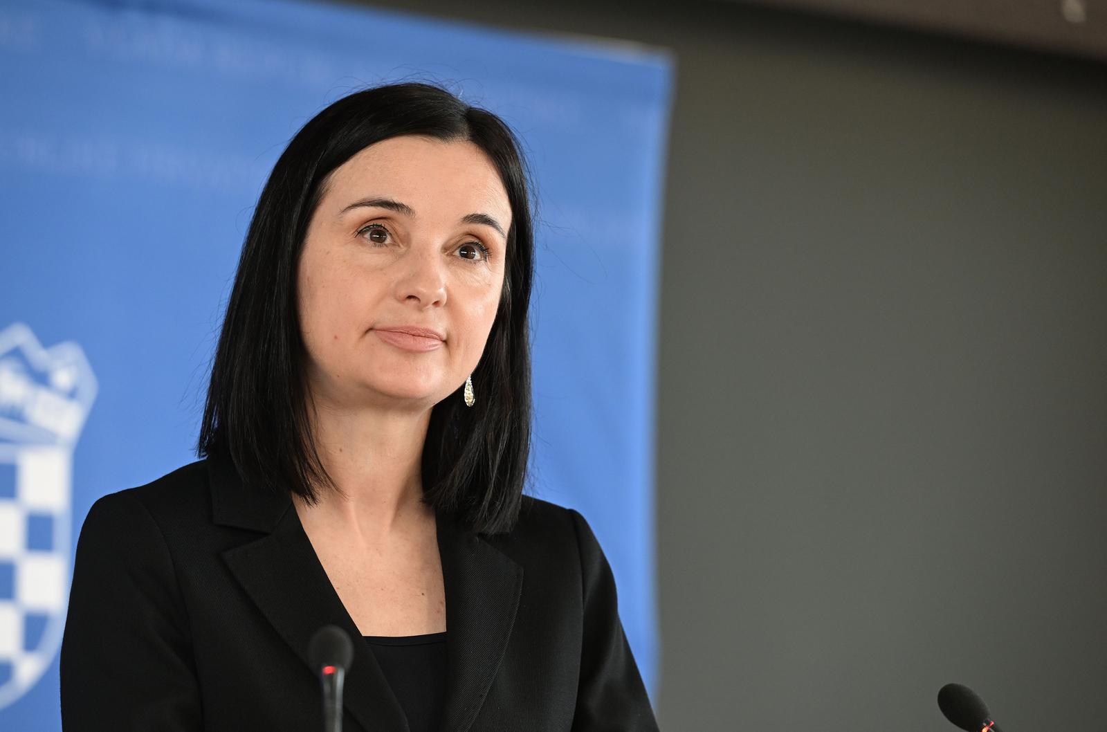 21.12.2023., Zagreb - Marija Vuckovic ministrica poljprivrede dala je izjave medijima. Photo: Davorin Visnjic/PIXSELL