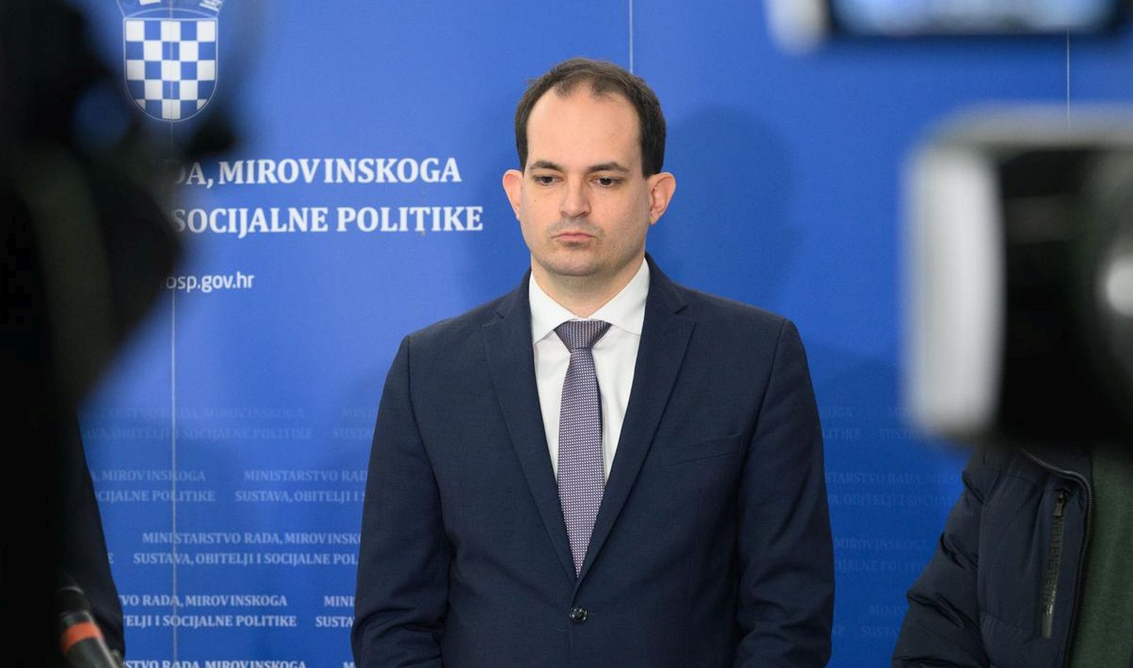 22.01.2024., Zagreb - Ministarstvo rada, mirovinskoga sustava, obitelji i socijalne politike. Sastanak Vlade RH s predstavnicima drzavnih sindikata.  

 Photo: Davor Puklavec/PIXSELL