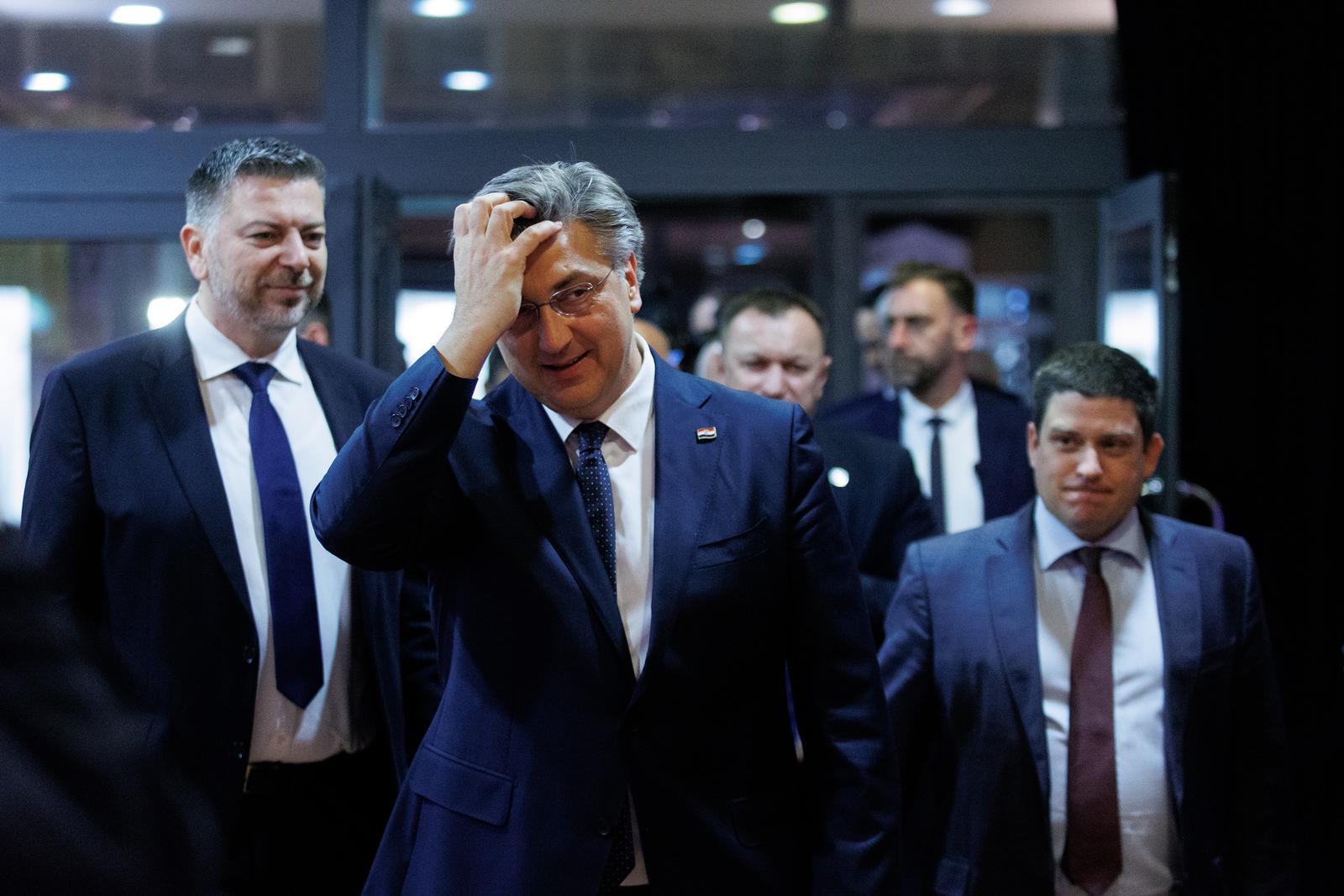 23.2.2024.., Rijeka - Predsjednik HDZ-a i Vlade RH Andrej Plenkovic nazocio je 34. obljetnici osnutka Hrvatske demokratske zajednice u Rijeci. Photo: Nel Pavletic/PIXSELL