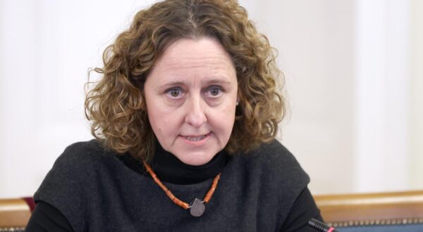 24.01.2024., Zagreb - Ministrica Nina Obuljen Korzinek predstavila je Odboru za obrazovanje, znanost i kulturu
izvjesce o provodjenju hitnih mjera i 3D dokumentiranju ostecenja kulturnih dobara.
 Photo: Patrik Macek/PIXSELL