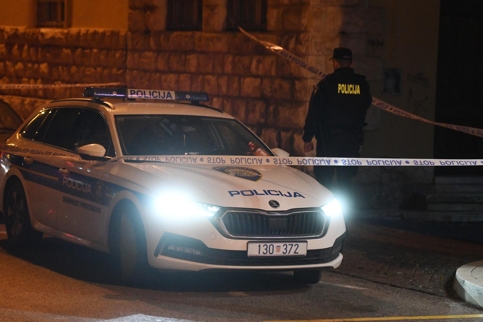 27.01.2024., Sibenik - Osoba ozlijedjena u sukobu u centru grada. Photo: Hrvoje Jelavic/PIXSELL