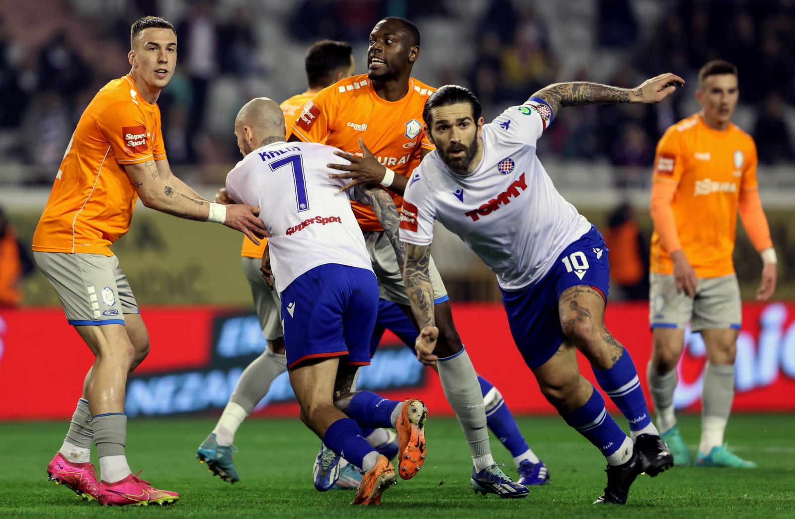 27.02.2024., Split- Poljud 1/4 finale hrvatskog nogometnog kupa: HNK Hajduk - NK Varazdin. Marko Livaja Photo: Ivana Ivanovic/PIXSELL