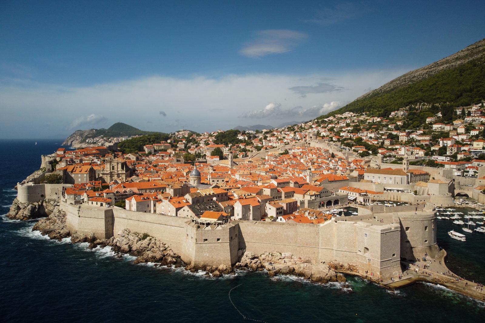 30.09.2022., Dubrovnik - Zracna fotografija stare jezgre grada Dubrovnika. Photo: Luka Stanzl/PIXSELL