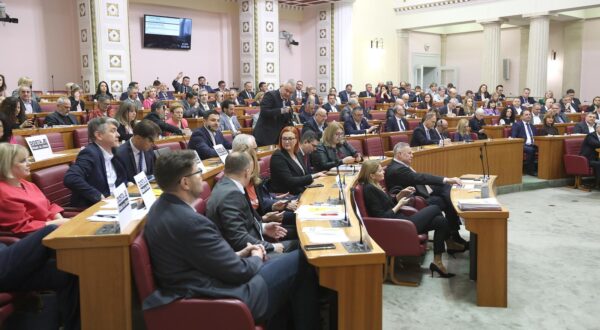 28.02.2024., Zagreb - Sabor 21. sjednicu nastavlja glasovanjem o podnesenim amandmanima i raspravljenim tockama dnevnog reda, medju kojima je i oporbeni prijedlog za raspustanje Sabora.
 Photo: Patrik Macek/PIXSELL