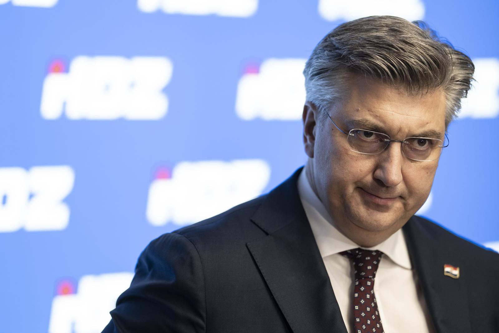 29.01.2024., Zagreb- Izjava premijera Andreja Plenkovica nakon sastanka sireg predsjednistva HDZ-a. Photo: Igor Soban/PIXSELL