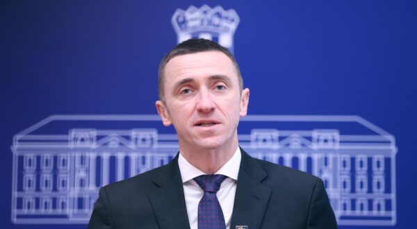 31.01.2024., Zagreb - Na konferenciji za medije Kluba zastupnika Domovinskog pokreta odrzanoj u Saboru o politickim aktualnostima govoro je Ivan Penava.
 Photo: Patrik Macek/PIXSELL