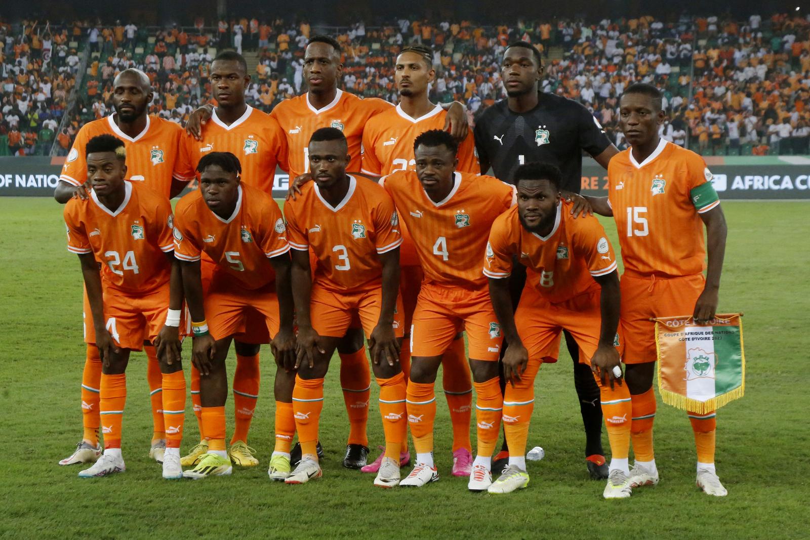 Soccer Football - Africa Cup of Nations - Semi Final - Ivory Coast v DR Congo - Stade Olympique Alassane Ouattara, Abidjan, Ivory Coast - February 7, 2024 Ivory Coast players pose for a team group photo before the match REUTERS/Luc Gnago Photo: LUC GNAGO/REUTERS