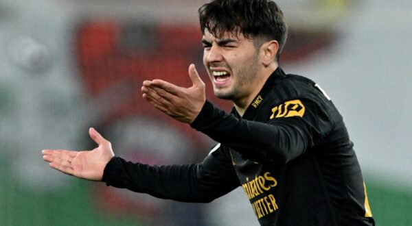 Soccer Football - Champions League - Round of 16 - First Leg - RB Leipzig v Real Madrid - Red Bull Arena, Leipzig, Germany - February 13, 2024 Real Madrid's Brahim Diaz reacts REUTERS/Annegret Hilse Photo: Annegret Hilse/REUTERS