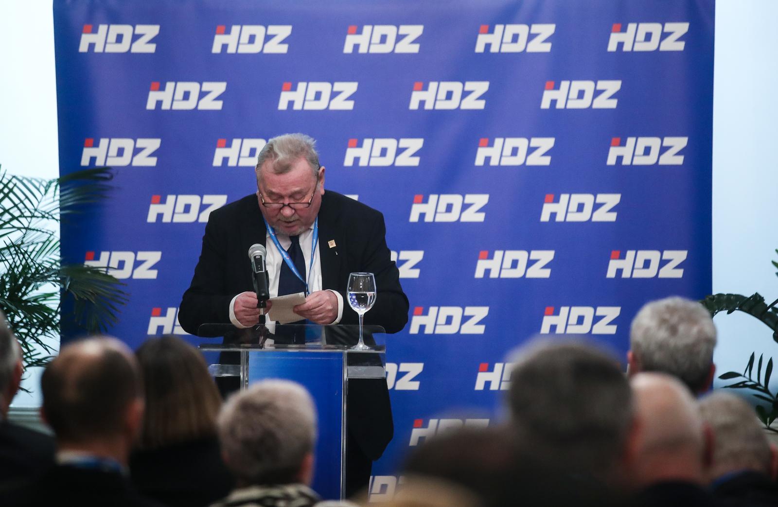 28.02.2024.., Zagreb - Predsjednik HDZ-a i Vlade RH Andrej Plenkovic nazocio je, u Drustvu hrvatskih knjizevnika, obiljezavanju 35. obljetnice prvog javnog predstavljanja prednacrta programskih osnova Hrvatske demokratske zajednice (HDZ). Photo: Slavko Midzor/PIXSELL