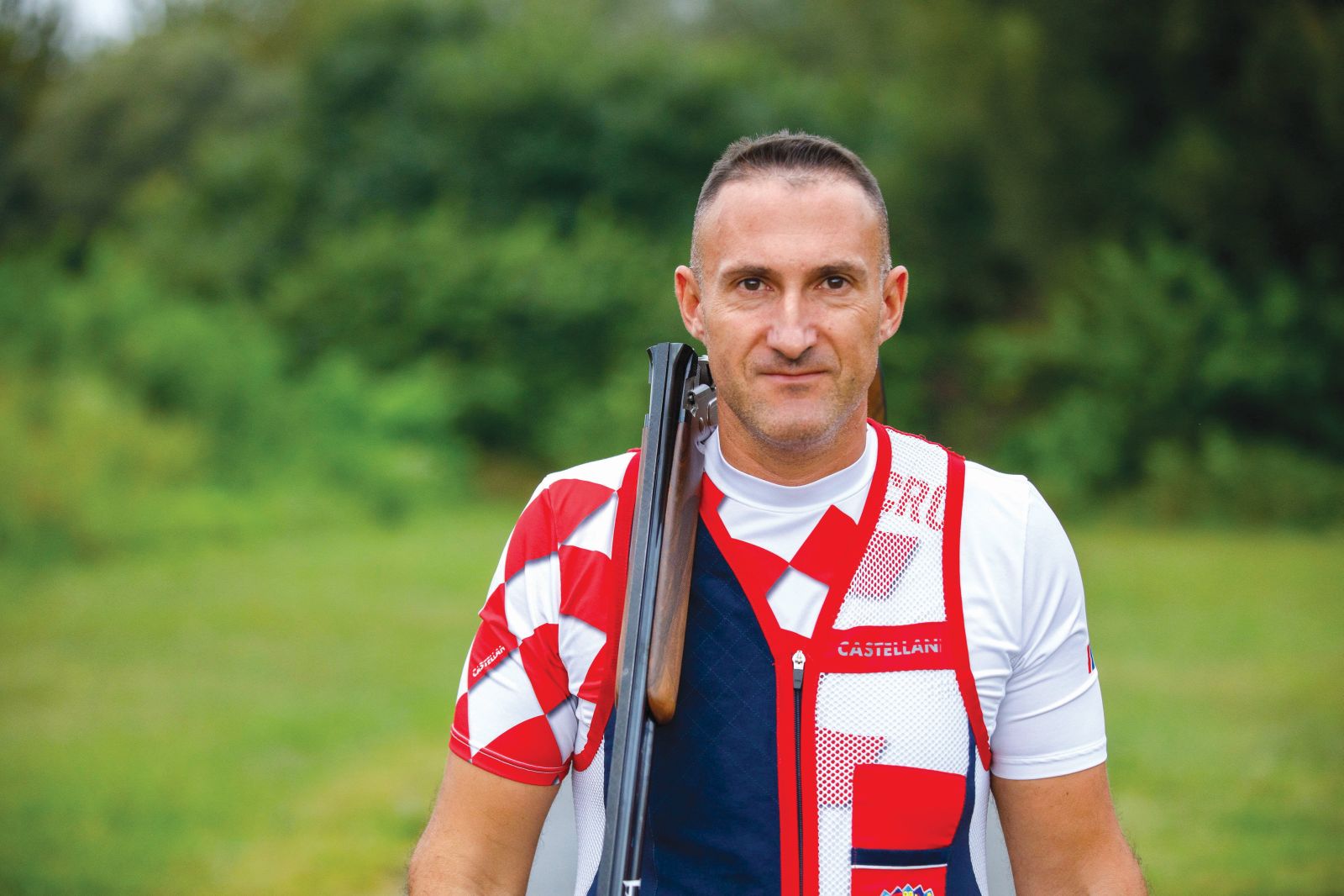 Croatia, Osijek, 230923. The European Archery Championship is underway, which is being held at the Pampas shooting range In the photo: Giovanni Cernogoraz. Photo: Vlado Kos / CROPIX Copyright: xxVladoxKosx streljastvo_osijek-15-230923