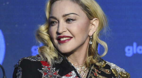 FILE - Madonna appears at the 30th annual GLAAD Media Awards in New York on May 4, 2019, in New York. Madonna kicked off her career-spanning Celebration Tour at London's O2 Arena on Saturday night, Oct. 14, 2023, marking her first performance since suffering what her manager called a “serious bacterial infection” that led to hospitalization in an intensive care unit for several days back in June. (Photo by Evan Agostini/Invision/AP, File)