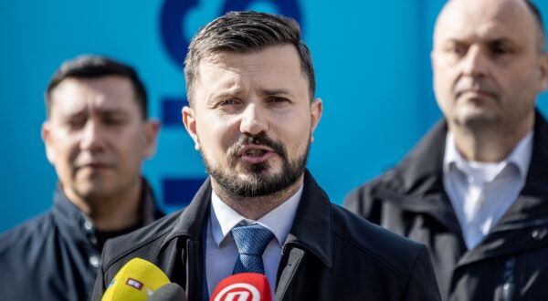 Zagreb, 19.3.2024 - Konferencija za medije na temu formata izlaska stranke Fokus na parlamentarne izbore. Na slici Davor Nađi.
Foto Hina/ Dario GRZELJ/ dag