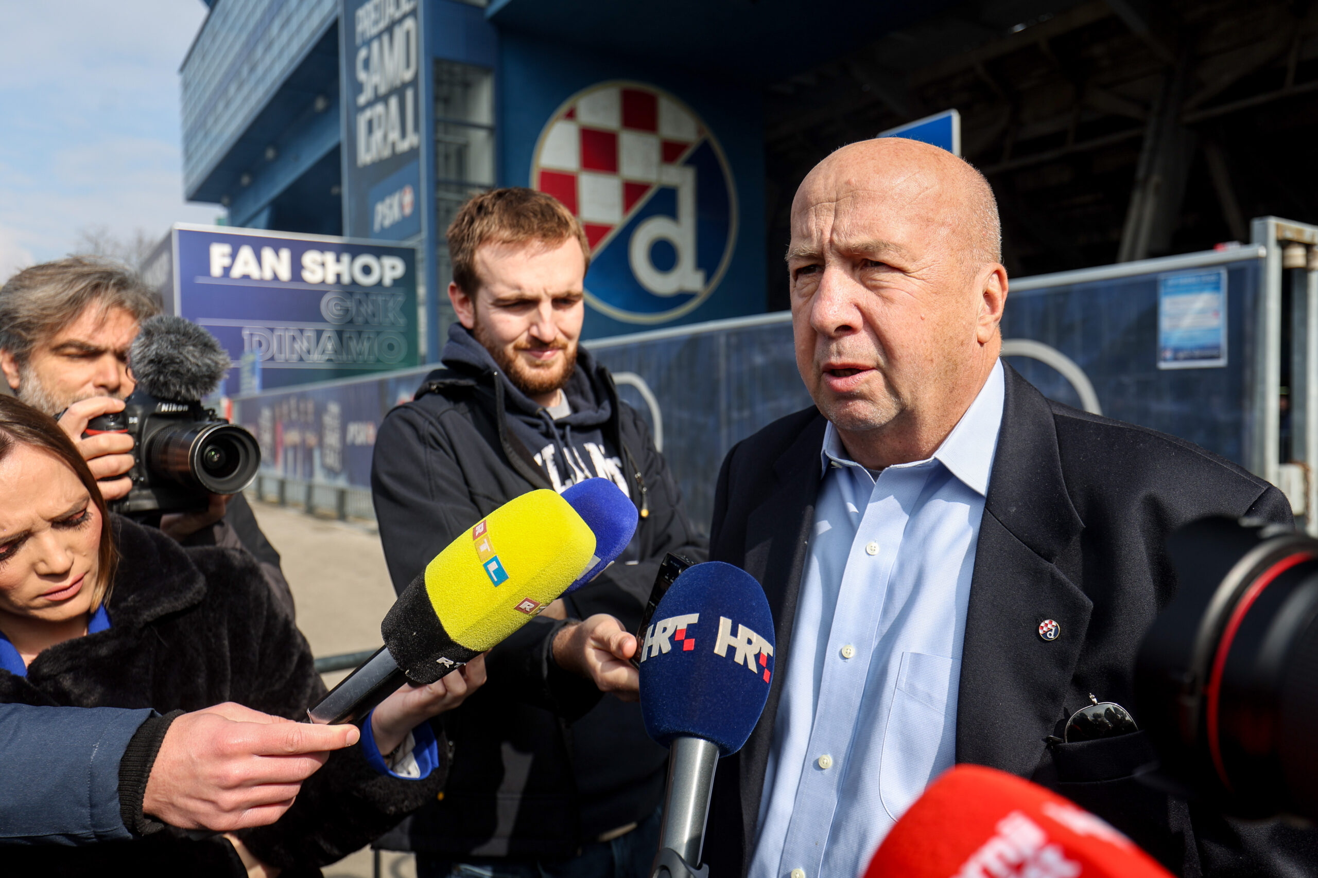 02.03.2024., Zagreb - Izbori za Skupstinu GNK Dinamo pod zapadnom tribinom Maksimirskog stadiona. Velimir Zajec, nositelj liste "Dinamovo proljece" na glasanju. Photo: Igor Kralj/PIXSELL
