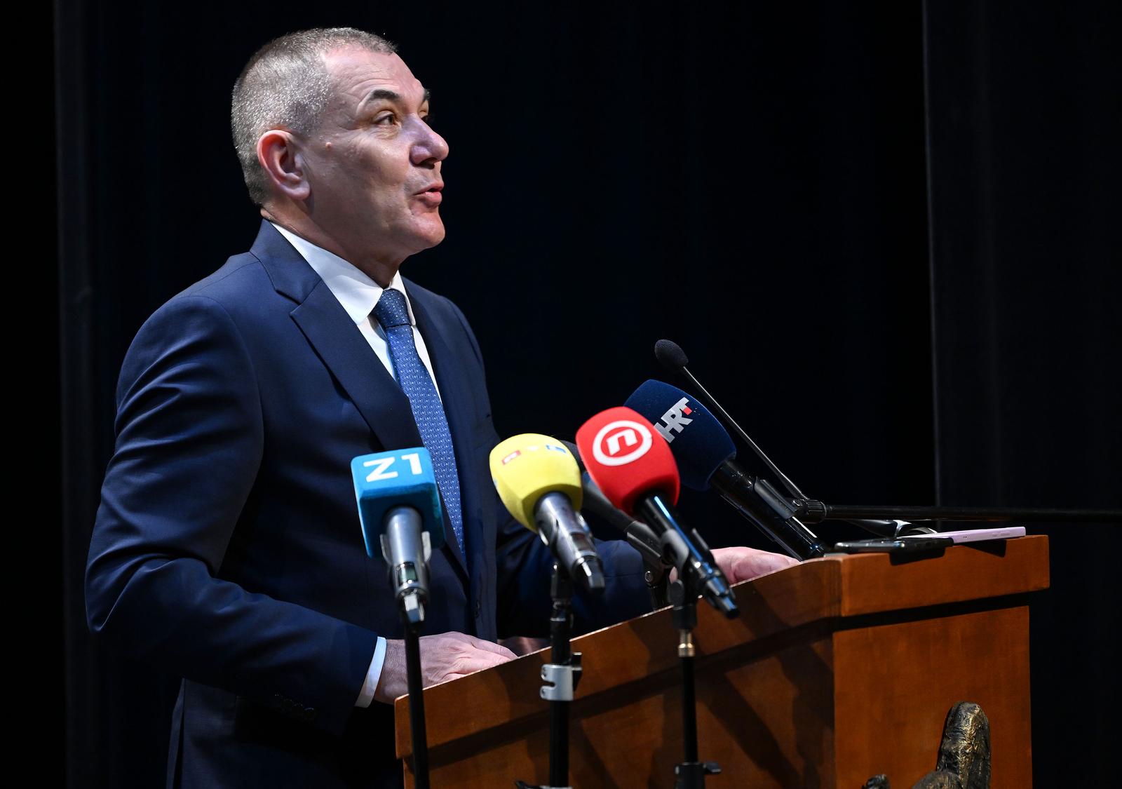02.03.2024., Zagreb - Osnivacka Skupština nove političke stranke "Plavi grad" predsjednika stranke Ivice Lovrica u prostorima Glumacke druzine Histrion. Ivica Lovric Photo: Marko Lukunic/PIXSELL