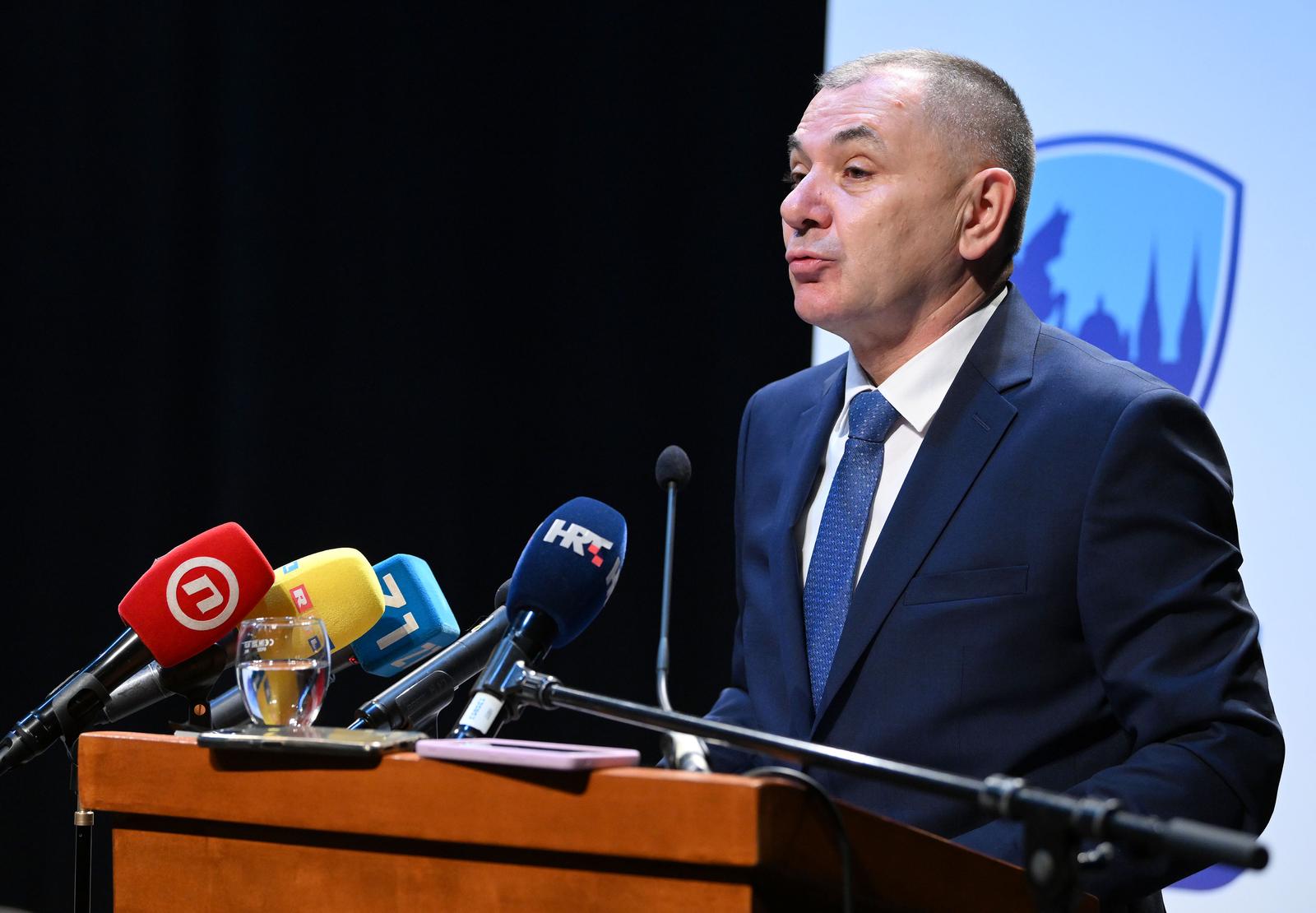 02.03.2024., Zagreb - Osnivacka Skupština nove političke stranke "Plavi grad" predsjednika stranke Ivice Lovrica u prostorima Glumacke druzine Histrion. Ivica Lovric Photo: Marko Lukunic/PIXSELL