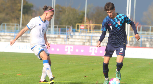 03.11.2023., Karlovac - Stadion Branko Cavlovic Cavlek, muski U17 Kosovo - Hrvatska, kvalifikacije za Euro2024. Photo: Kristina Stedul Fabac/PIXSELL