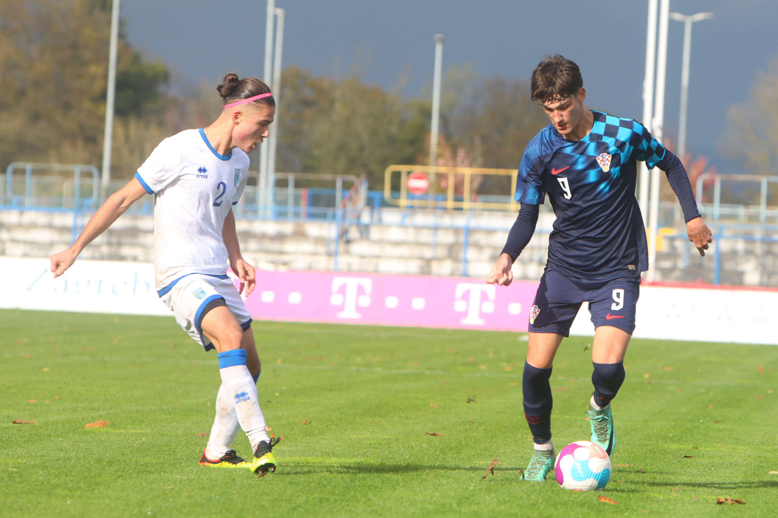 03.11.2023., Karlovac - Stadion Branko Cavlovic Cavlek, muski U17 Kosovo - Hrvatska, kvalifikacije za Euro2024. Photo: Kristina Stedul Fabac/PIXSELL