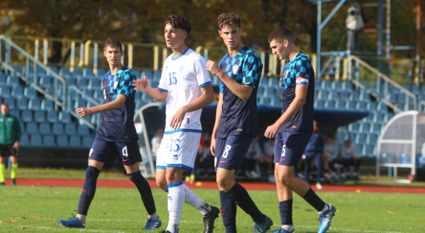 03.11.2023., Karlovac - Stadion Branko Cavlovic Cavlek, muski U17 Kosovo - Hrvatska, kvalifikacije za Euro2024. Tomnislav Bakovic (8). Photo: Kristina Stedul Fabac/PIXSELL