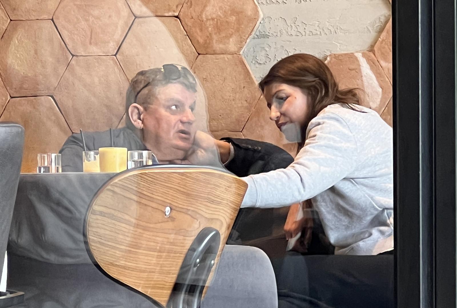 EKSKLUZIVNO 05.03.2024., Zagreb - Josipa Pleslic (bivsa Rimac) u drustvu bosanskohercogackim poduzetnikom Milenkom Basicem na picu u kaficu na zapadnom dijelu grada. Photo: Pixsell/PIXSELL