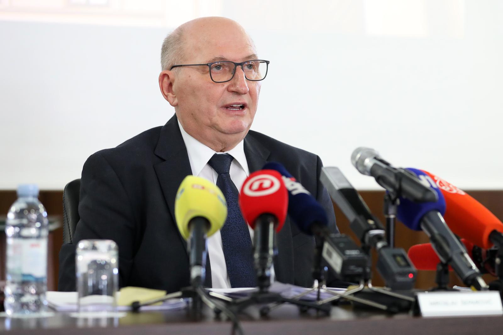 06.02.2024.,Zagreb - Predsjednik Ustavnog suda Miroslav Separovic  odrzao je konferenciju za medije Photo: Jurica Galoic/PIXSELL