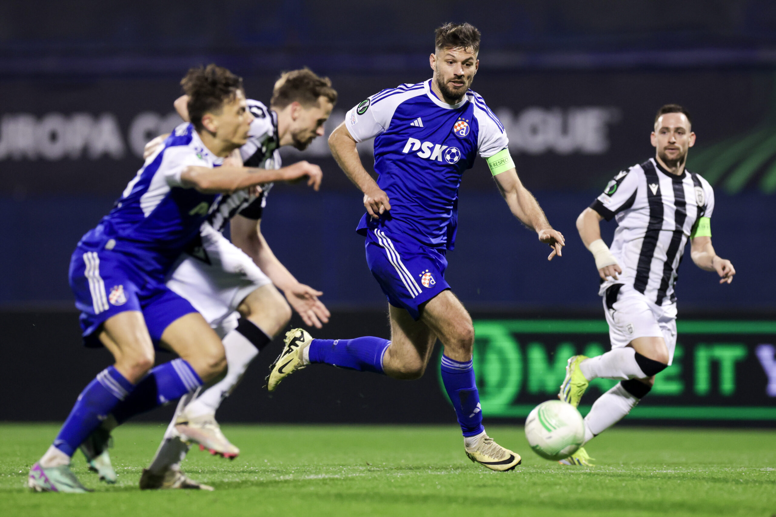 07.03.2024., Zagreb - Prva utakmica 1/8 finala UEFA konferencijske lige, GNK Dinamo - PAOK. Photo: Luka Stanzl/PIXSELL