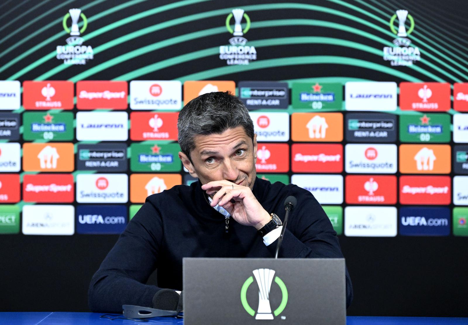 07.03.2024., Zagreb - Prva utakmica 1/8 finala UEFA konferencijske lige, GNK Dinamo - PAOK. Razvan Lucescu. Photo: Marko Lukunic/PIXSELL