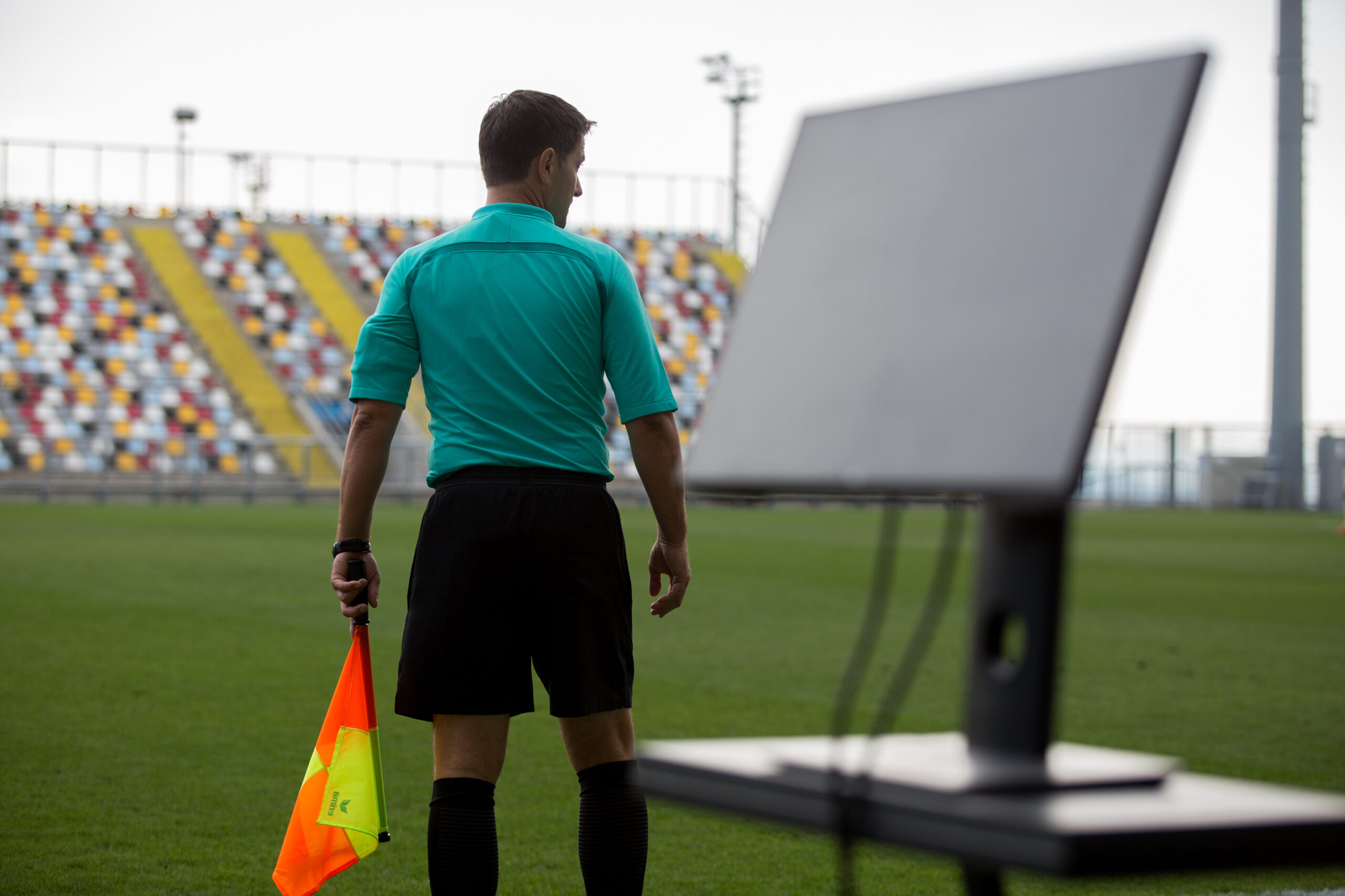 07.09.2019., Rijeka - U organizaciji HNS-a na Rujevici je odrzan seminar za VAR suce. Pripreme za pocetak primjene VAR sustava u HNL-u polako se blize kraju, a prema najavama VAR (Video Assistant Referee) bi se tebao poceti koristiti u proljetnom dijelu sezone. Photo: Nel Pavletic/PIXSELL