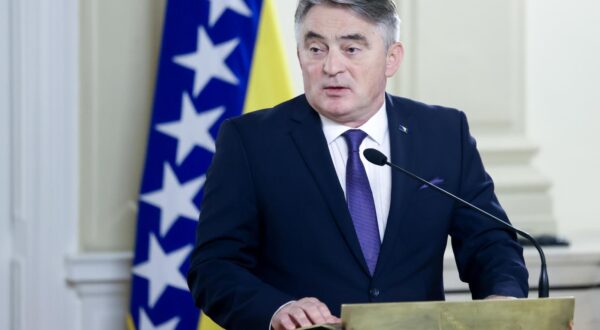 08.02.2024., Sarajevo, Bosna i Hercegovina - Konferencija za medije clanova Predsjednistva BiH i predsjednice Republike Slovenije Natase Pirc Musar. Photo: Armin Durgut/PIXSELL