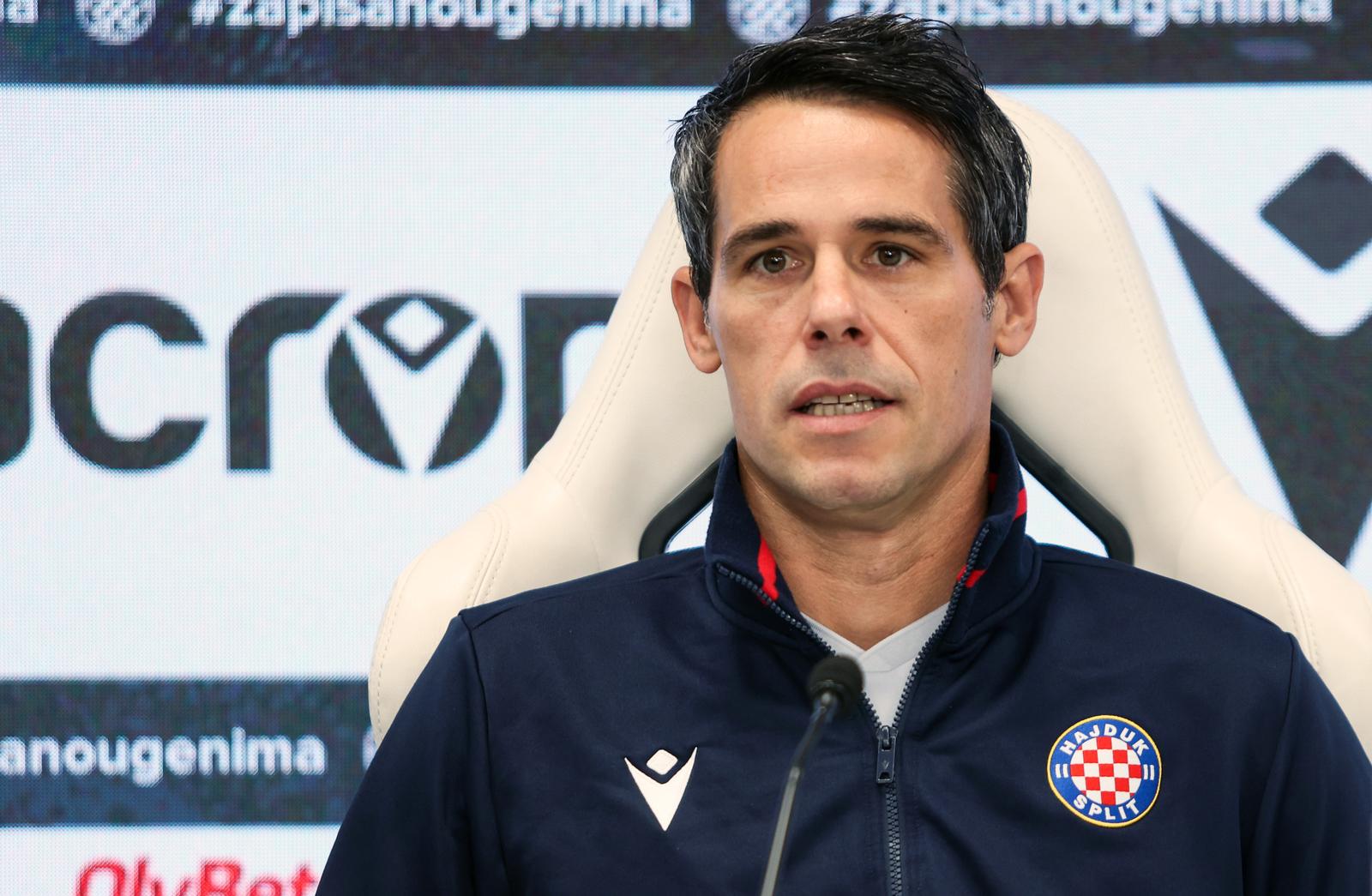 08.03.2024., Split- Trener Hajduka Mislav Karoglan uoci utakmice Gorica - Hajduk Photo: Ivana Ivanovic/PIXSELL