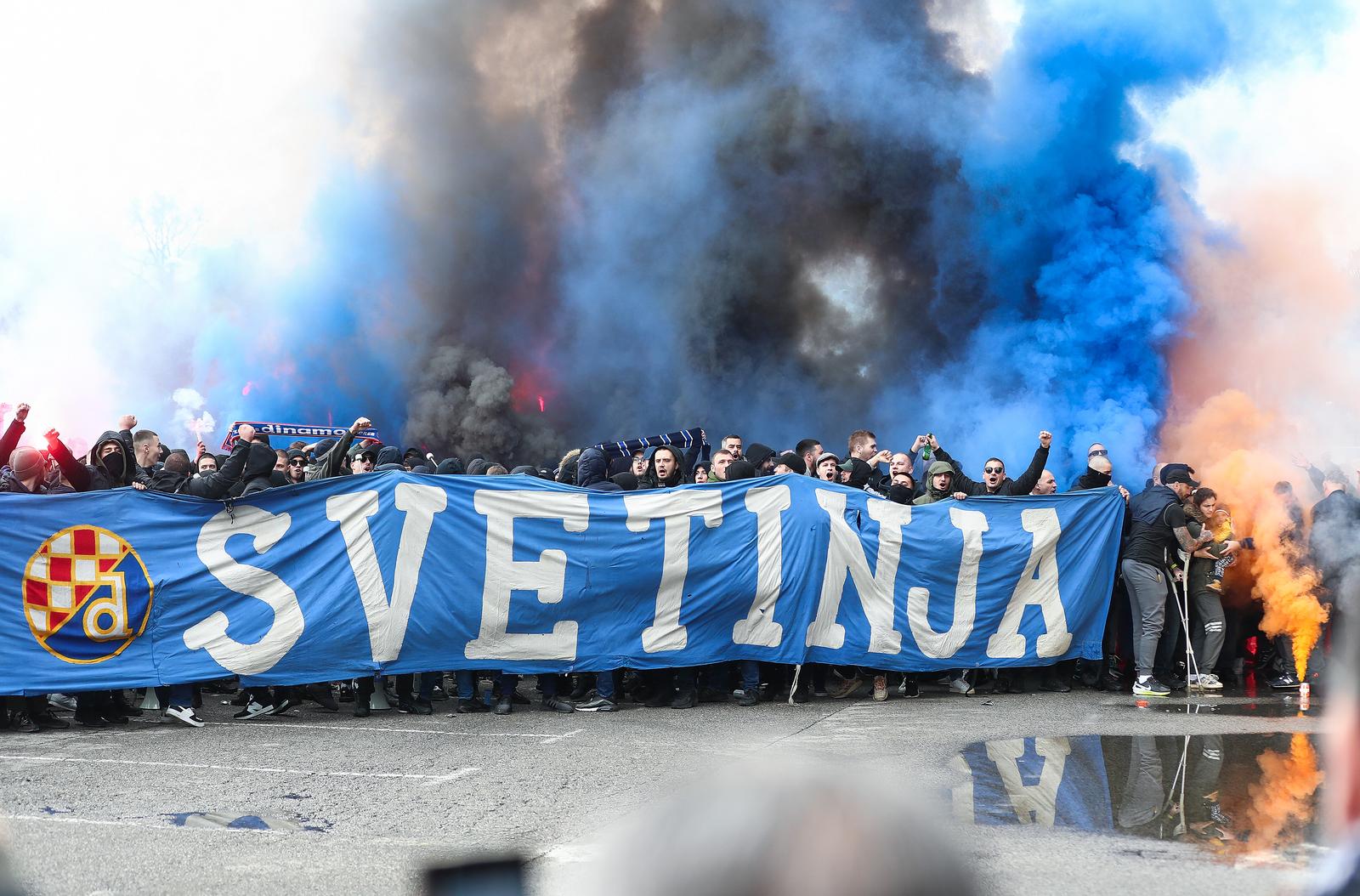 10.03.2024., Zagreb - Bakljada na stadionu Maksimir za vrijeme trajanja skupstine. Photo: Matija Habljak/PIXSELL