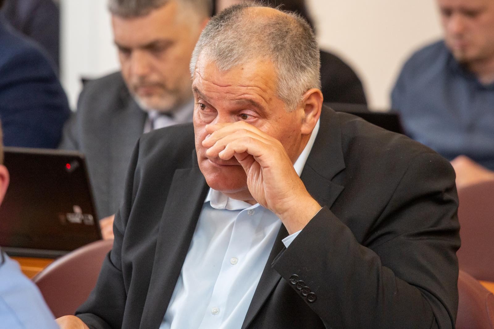 11.03.2019., Gradska vijecnica, Dubrovnik - Deveta sjednica Zupanijske skupstine Dubrovacko – neretvanske Zupanije, zupan Nikola Dobroslavic govorio je o projektima u Zupaniji posebno ulaganjima u pomorske luke, a naglasak je stavljen i na projekt Dnevne bolnice u Metkovicu. Stipe Gabric Jambo.rPhoto: Grgo Jelavic/PIXSELL