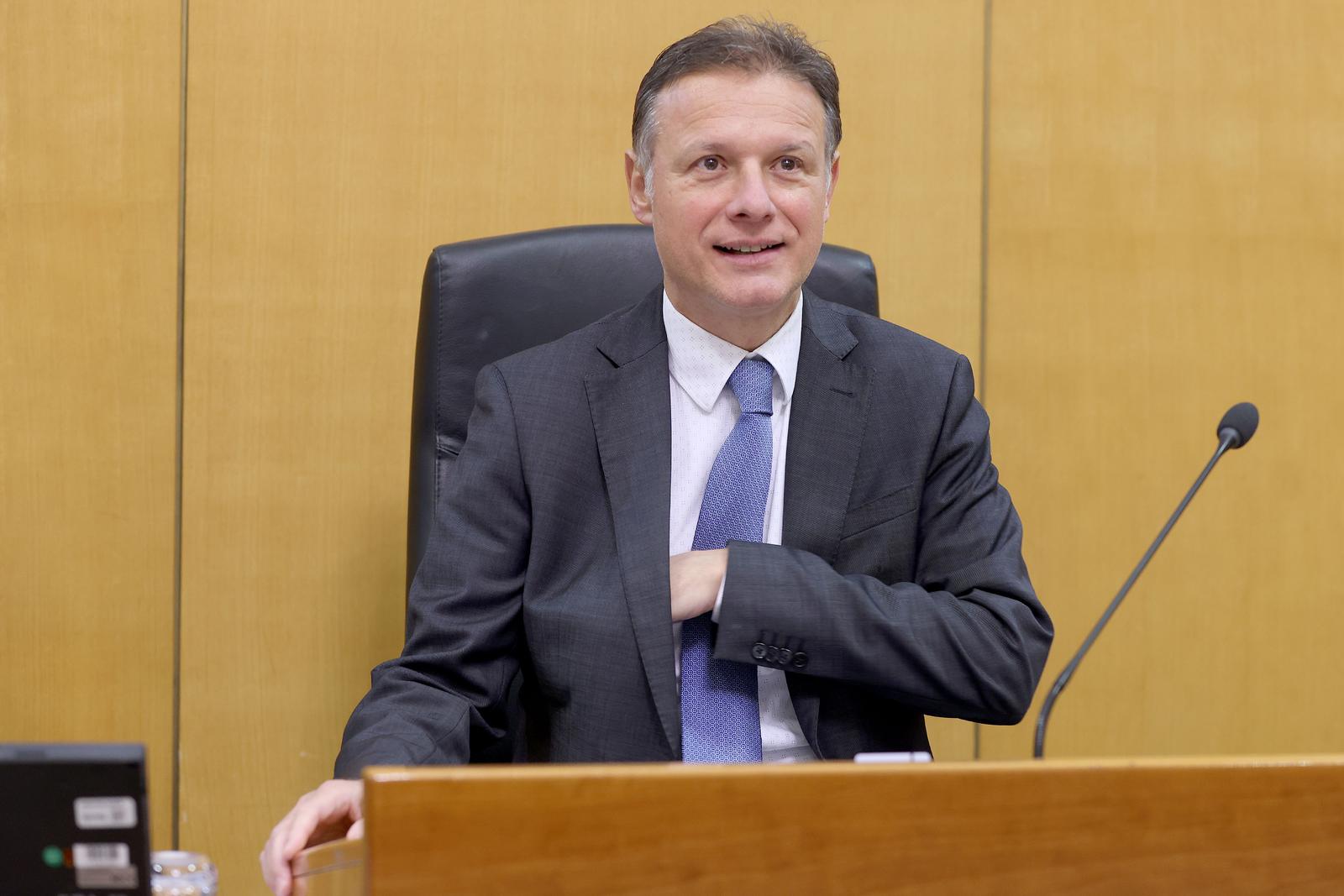11.03.2024., Zagreb - Sabor posljednji tjedan rada u 10. sazivu pocinje izlaganjem zastupnickih stajalista nakon kojih slijedi rasprava o Prijedlogu zakona o izmjenama Zakona o placi i drugim materijalnim pravima pravosudnih duznosnika. Photo: Patrik Macek/PIXSELL