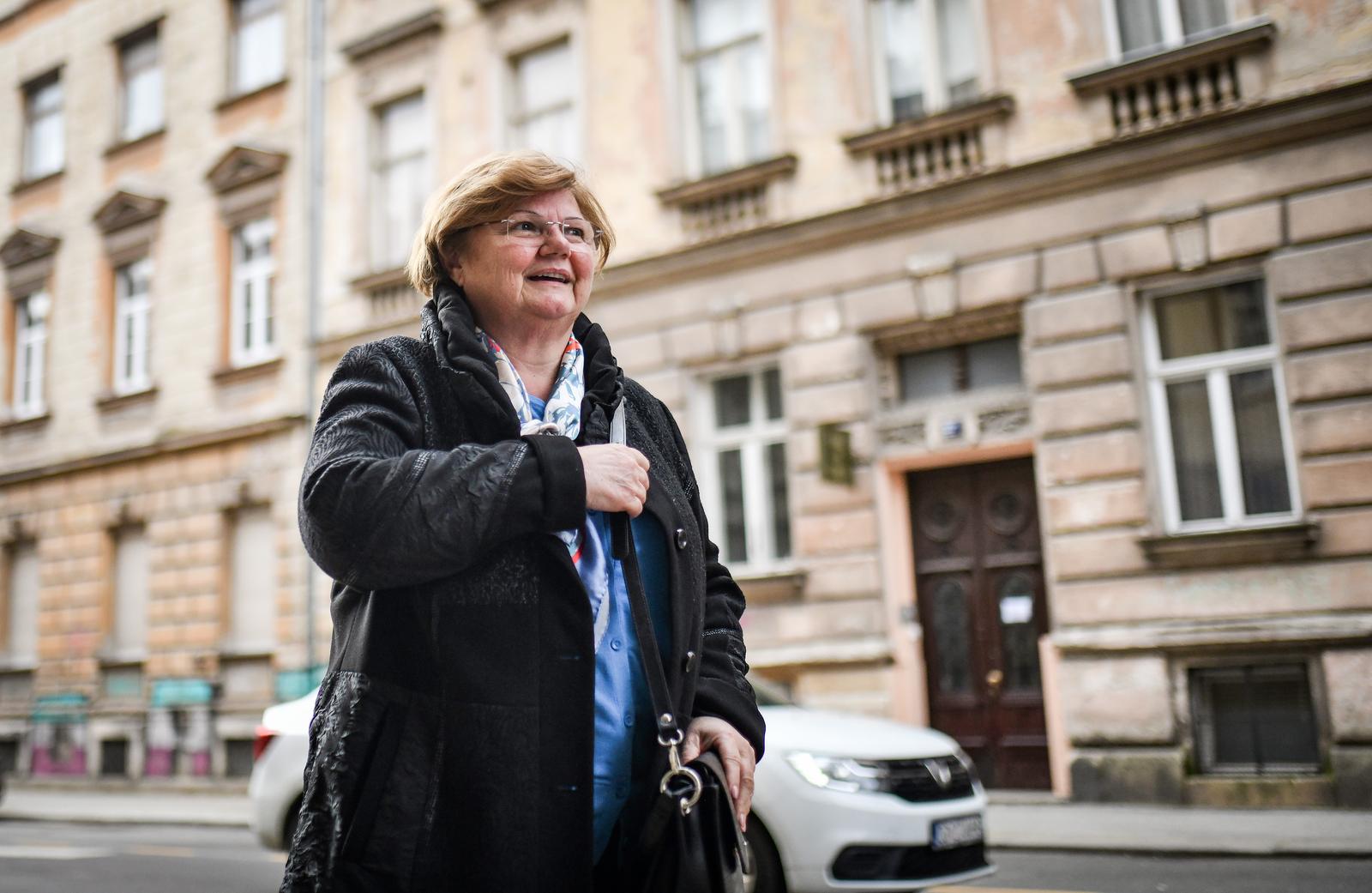 12.02.2024., Zagreb - Nada Murganic dolazi na sastanak sireg Predsjednistva HDZ-a u srediste Gradskog odbora HDZ-a Grada Zagreba u Gundulicevoj ulici. Photo: Josip Regovic/PIXSELL