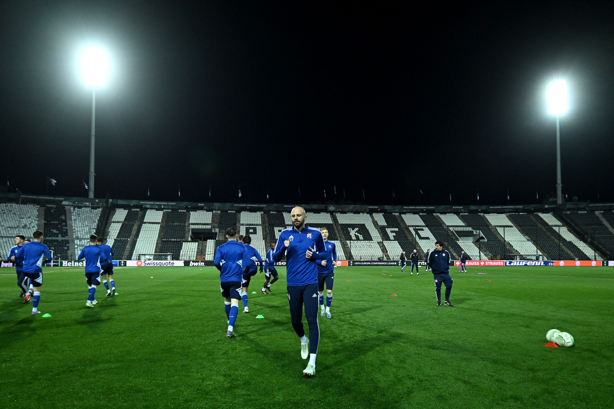 13.03.2024., Solun - Stadion Toumba, sluzbeni trening uoci uzvratnog susreta 1/8 finala UEFA Konferencijske lige PAOK i GNK Dinamo.  Photo: Marko Lukunic/PIXSELL