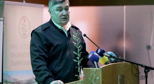 14.03.2024., Zadar - Predsjednik Republike Zoran Milanovic sudjelovao je na svecanom otvorenju 26. Medjunarodne manifestacije maslinara i uljara Nocnjak 2024. te je obisao izlagace na sajmu Photo: Sime Zelic/PIXSELL