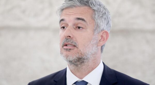 14.06.2023., Zagreb - Na konferenciji za medije odrzanoj u Saboru o aktualnim temema govorio je Nino Raspudic. Photo: Patrik Macek/PIXSELL