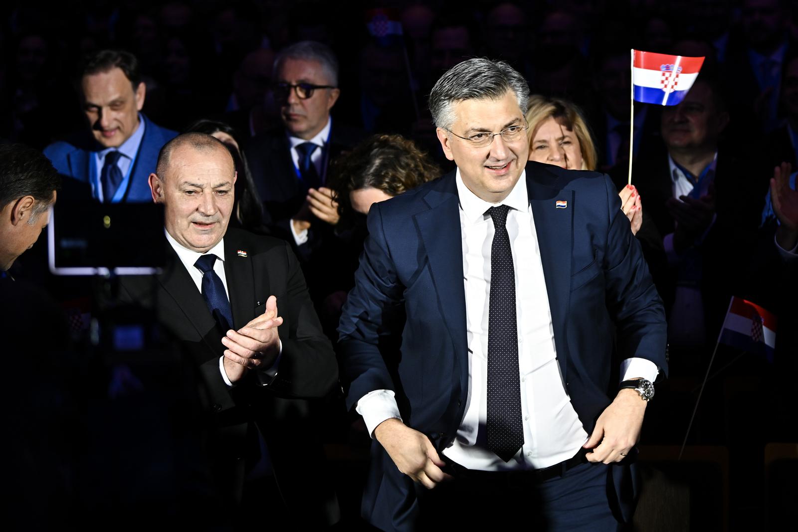 16.03.2024., Zagreb - U koncertnoj dvorani Vatroslav Lisinki odrzan je 20. Opci sabor stranke HDZ. Photo: Neva Zganec/PIXSELL