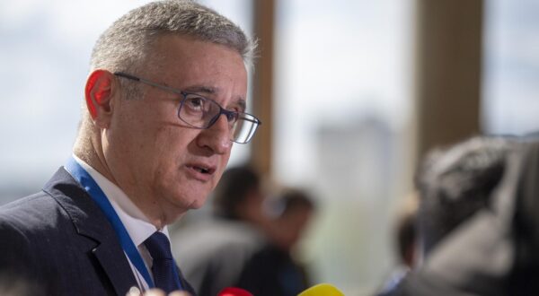 17.03.2024., Zagreb -U koncertnoj dvorani Vatroslav Lisinki odrzava se  20. Opci sabor stranke HDZ. Izjavu novinarima daje Tomislav Karamarko. Photo: Igor Soban/PIXSELL