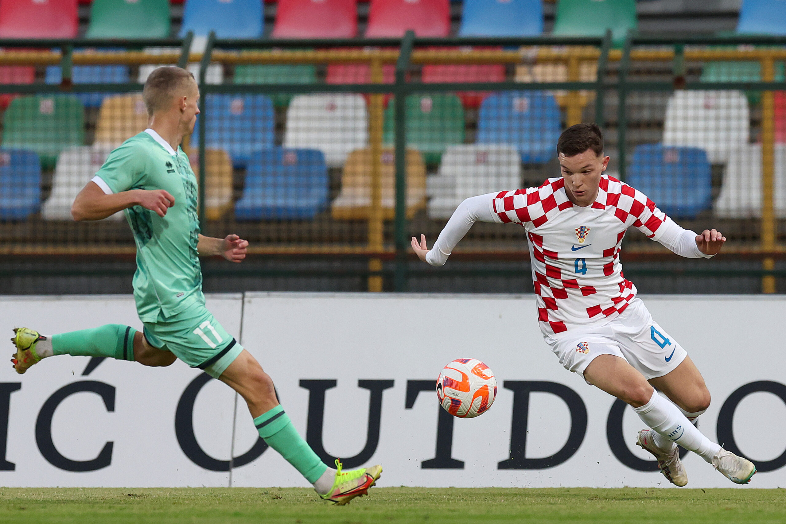 17.10.2023., Stadion Velika Gorica, Velika Gorica - Kvalifikacije za U-21 UEFA Euro 2025, skupina G, Hrvatska - Bjelorusija. Photo: Goran Stanzl/PIXSELL