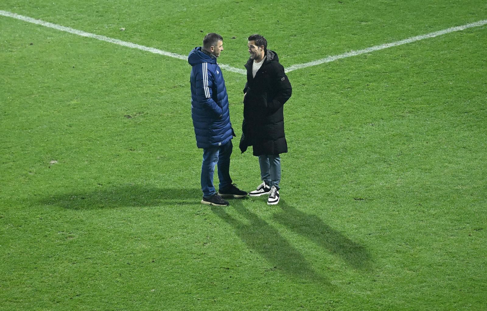 17.12.2023., stadion Maksimir, Zagreb - SuperSport HNL, 19. kolo, GNK Dinamo - HNK Hajduk. Sergej jakirovic, Moslav Karoglan. Photo: Marko Lukunic/PIXSELL