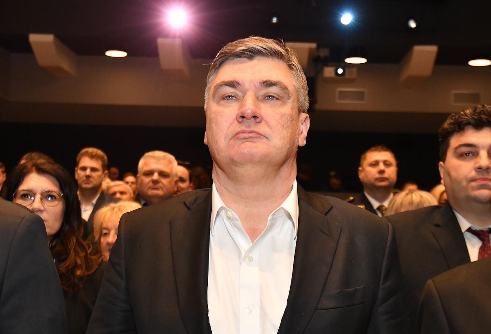 19.03.2024., Ludbreg - Svecana sjednica Gradskog vijeca Grada Ludbrega povodom Dana grada odrzana je u Centru za kulturu i informiranje Dragutin Novak. predsjednik RH Zoran Milanovic, gradonacelnik Ludbrega Dubravko Bilic Photo: Vjeran Zganec Rogulja/PIXSELL