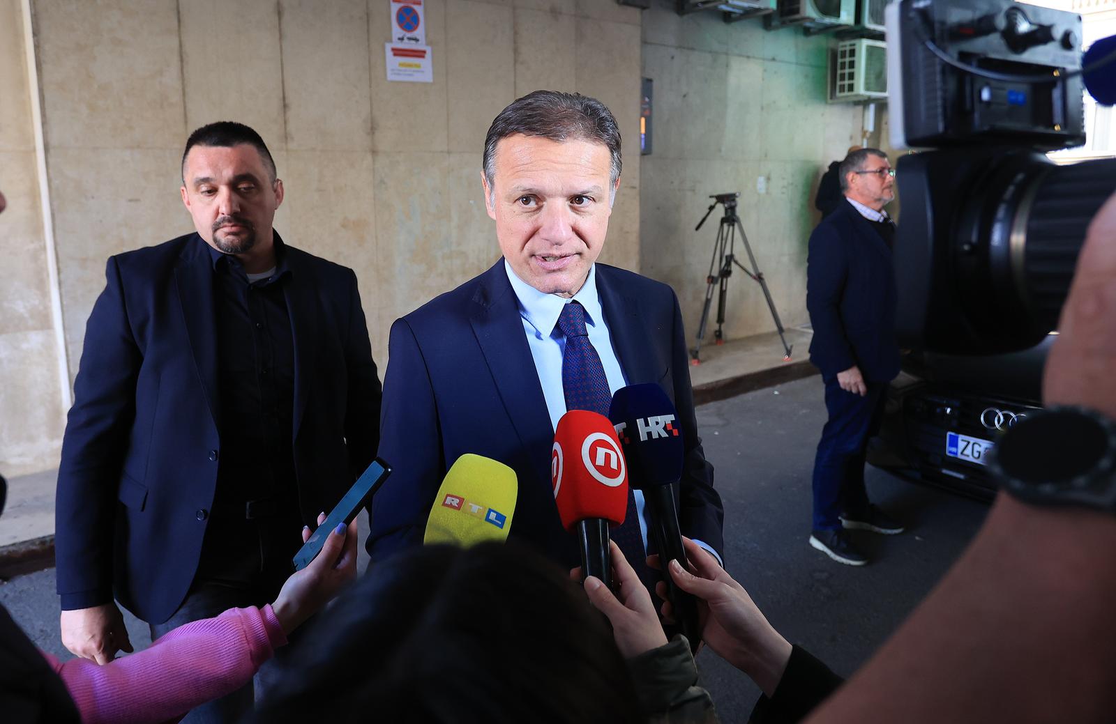 20.03.2024., Zagreb - Dolazak na sjednicu sireg Predsjednistva HDZ-a. Photo: Marko Prpic/PIXSELL