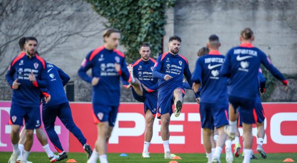 20.03.2024.., Zagreb - Na igralistu Hitrec Kacijan hrvatska nogometna reprezentacija odradila je trening. Photo: Slavko Midzor/PIXSELL