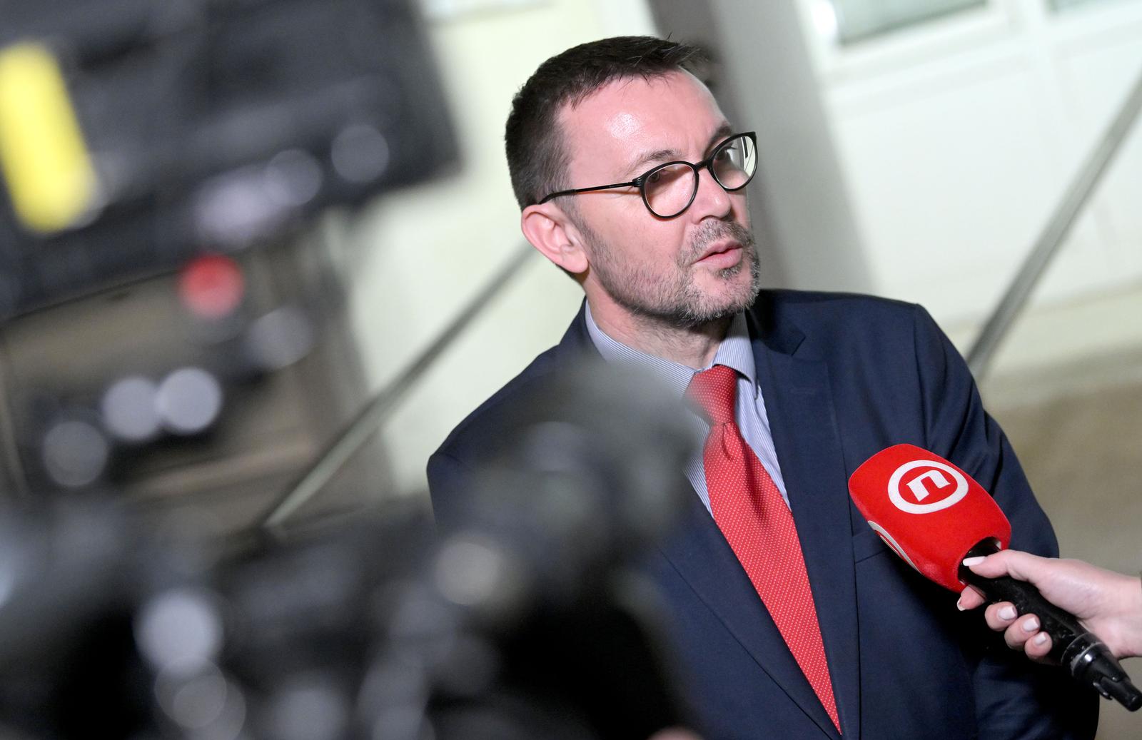 20.03.2024., Zagreb - SDP dolazak na sjednicu predsjednistva. Arsen Bauk Photo: Marko Lukunic/PIXSELL
