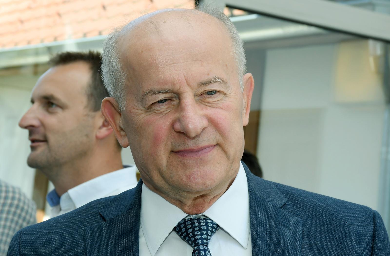 20.06.2022., Petrinja - Svecano otvorenje obnovljene upravne zgrade Sumarije Petrinja uz prisustvo predsjednika Uprave Hrvatskih suma Krunoslava Jakupcica, voditelja Podruznice Sisak Vlatka Petrovica,  zupana Ivana Celjana, gradonacelnice Magdalene Komes i predstavnika Stozera civilne zastite, Tugomira Majdaka, drzavnog tajnika u Ministarstvu poljoprivrede. Photo: Nikola Cutuk/PIXSELL