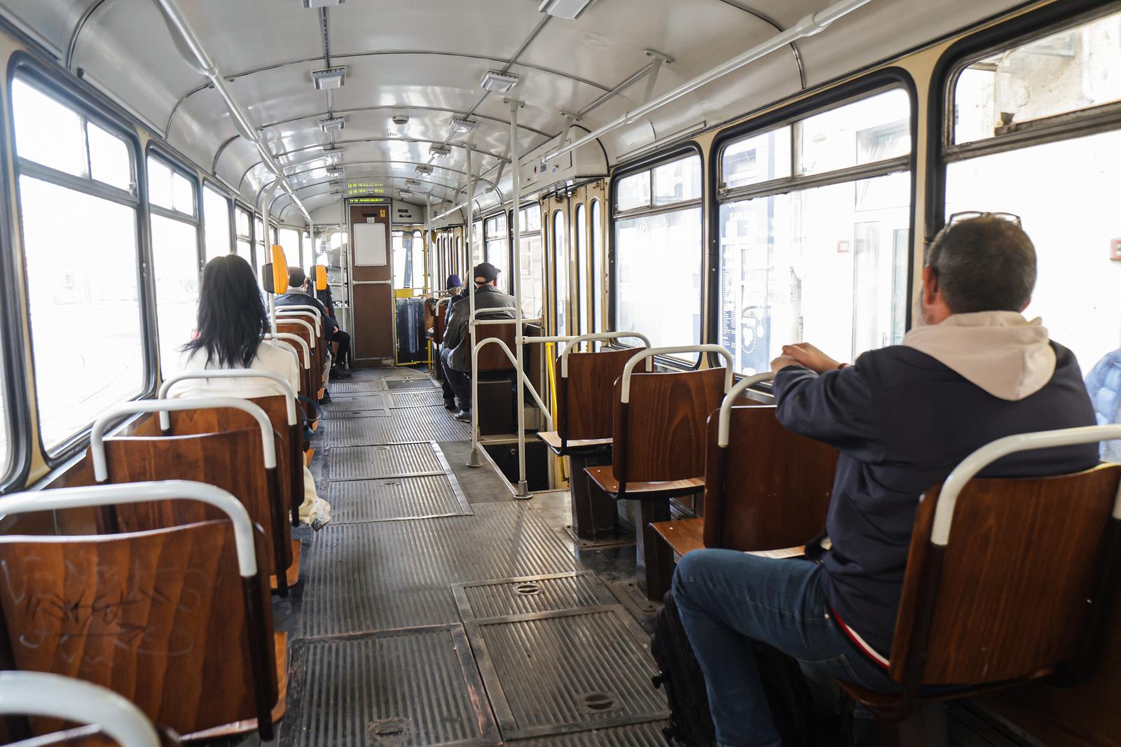 21.02.2024., Zagreb - Reportaza o ZET-ovom tramvaju koji vozi vec pedeset godina Zagrebom, rijec je o TMK201 Djuro Djakovic koji vozi na liniji broj dva. Photo: Luka stanzl/PIXSELL