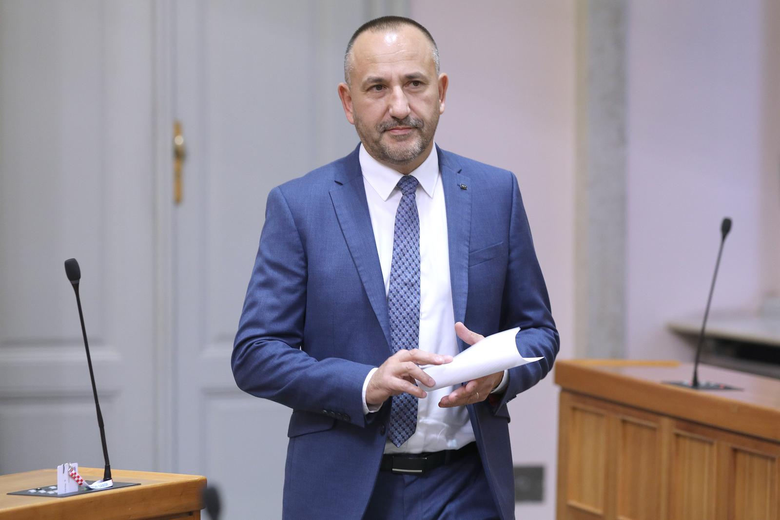 21.11.2023., Zagreb - Nakon slobodnih govora zastupnika, Sabor 19. sjednicu nastavlja raspravom o Prijedlogu drzavnog proracuna Republike Hrvatske za 2024. godinu i projekcija za 2025. i 2026. godinu.
 Photo: Patrik Macek/PIXSELL