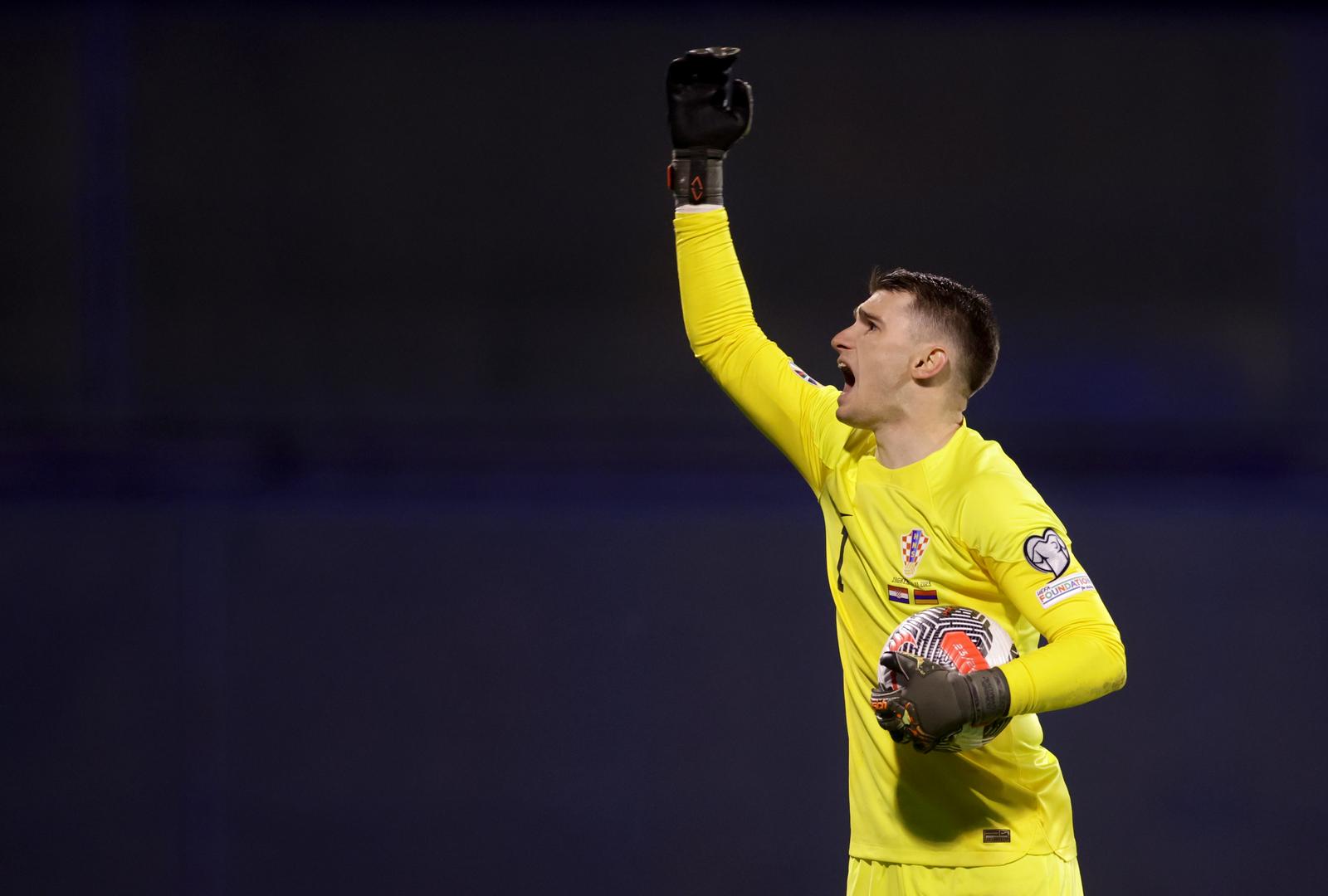 21.11.2023., stadion Maksimir, Zagreb - Kvalifikacije za UEFA Euro 2024, skupina D, Hrvatska - Armenija. Dominik Livakovic Photo: Luka Stanzl/PIXSELL