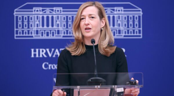 23.02.2024., Zagreb - Na konferenciji za medije odrzanoj u Saboru o temi "Nevidjeni napad Andreja Plenkovica na vladavinu prava u Hrvatskoj"  govorili su Mirela Ahmetovic i Misel Jaksic.
 Photo: Patrik Macek/PIXSELL