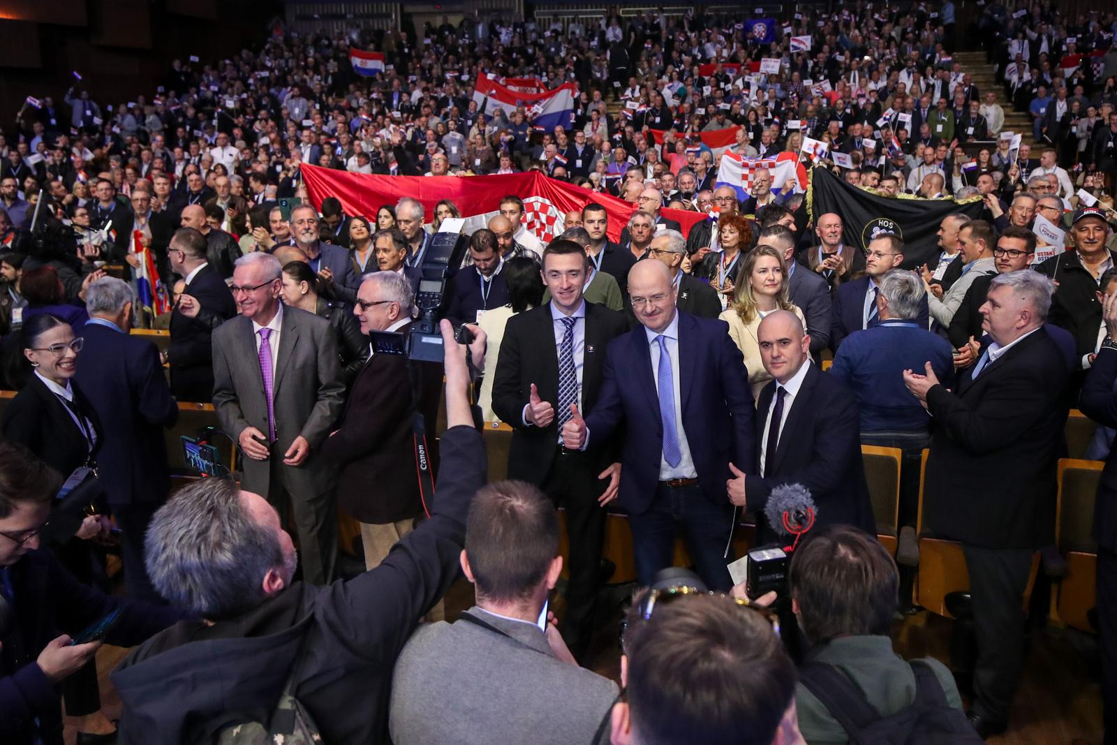 23.03.2024., Zagreb - Veliki politicki skup Domovinskog pokreta u zagrebackoj dvorani Vatroslava Lisinskog. Photo: Slavko Midzor/PIXSELL